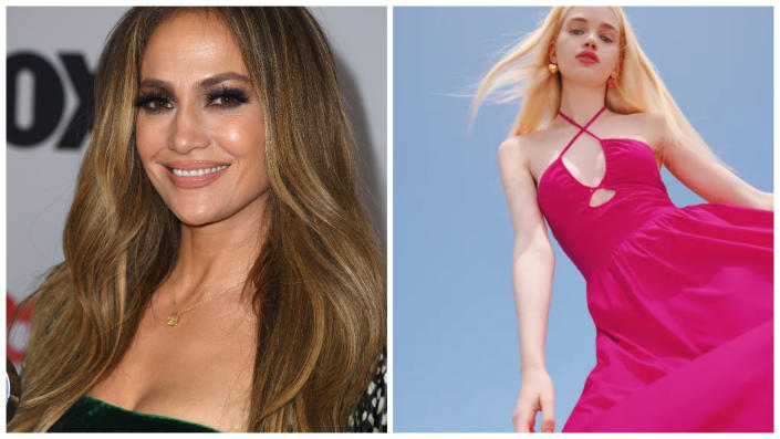 À Paris, Jennifer Lopez voit la vie en rose dans une sublime robe Reformation pile dans la tendance Barbiecore