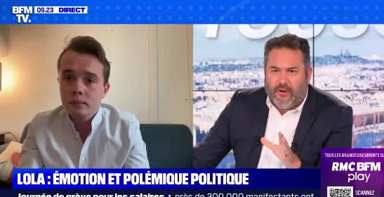 « Manif pour Lola » : La colère de Bruce Toussaint face à Stanislas Rigault