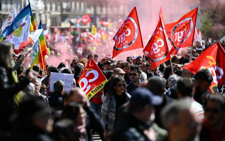 Grève du 13 avril : 380 000 manifestants en France selon l’Intérieur, plus de 1,5 million pour la CGT