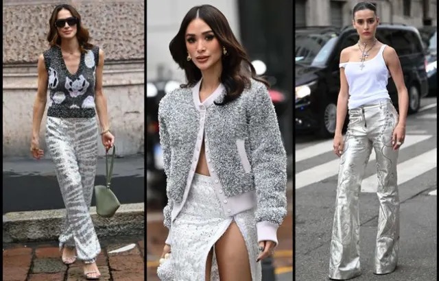 Fashion Week : Adoptée par les stars, la couleur argentée fait le bonheur de la mode