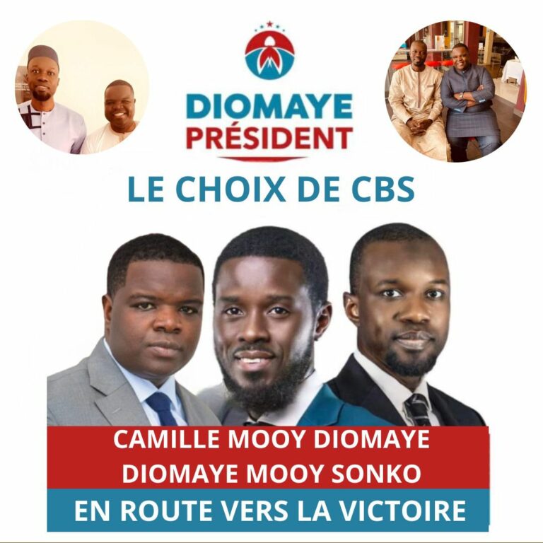 Le PDG de Smart City Africa Camille Bounama SYLLA soutient la candidature de Bassirou Diomaye FAYE