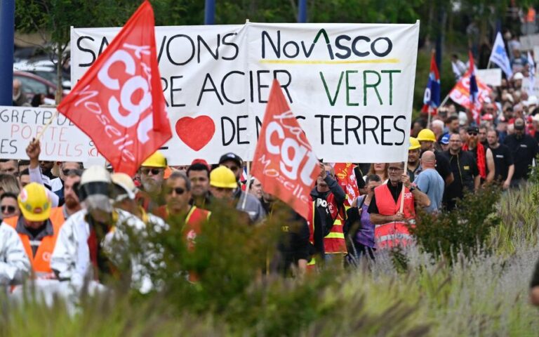 Métallurgie : les salariés de Novasco défilent à Hagondange pour le maintien de 450 emplois